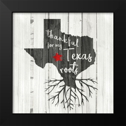 Texas Roots Black Modern Wood Framed Art Print by Kimberly, Allen