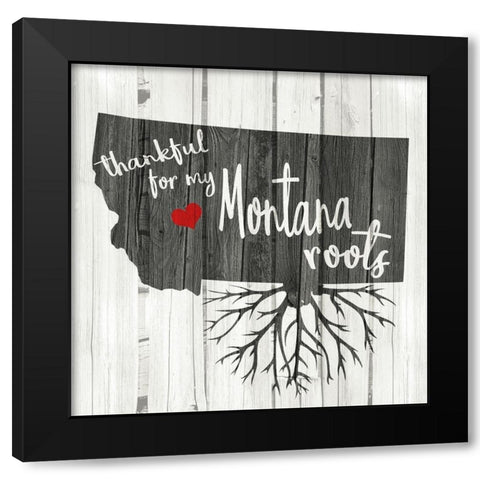MT Roots Black Modern Wood Framed Art Print by Kimberly, Allen