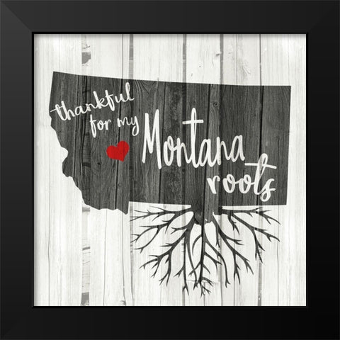 MT Roots Black Modern Wood Framed Art Print by Kimberly, Allen