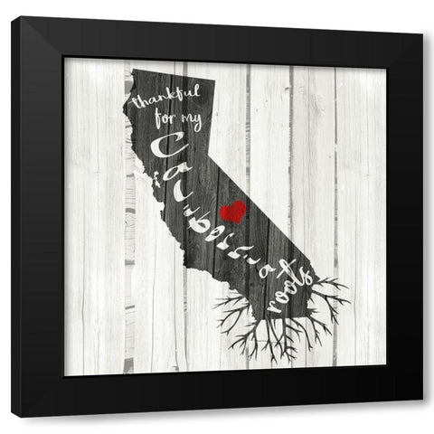 CA Roots Black Modern Wood Framed Art Print by Allen, Kimberly