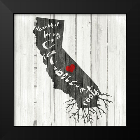 CA Roots Black Modern Wood Framed Art Print by Allen, Kimberly