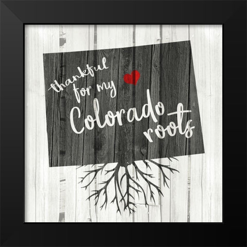 CO Roots Black Modern Wood Framed Art Print by Allen, Kimberly