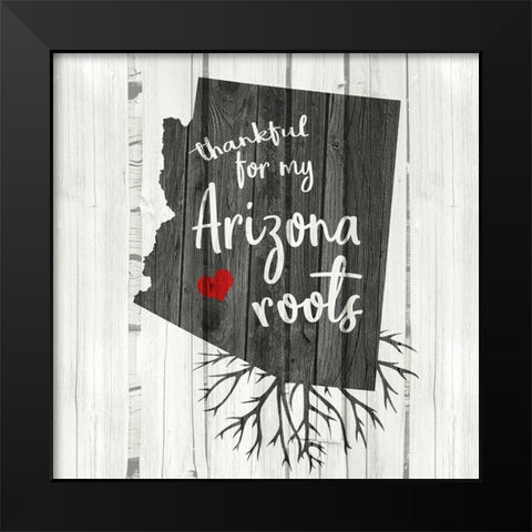 AZ Roots Black Modern Wood Framed Art Print by Allen, Kimberly