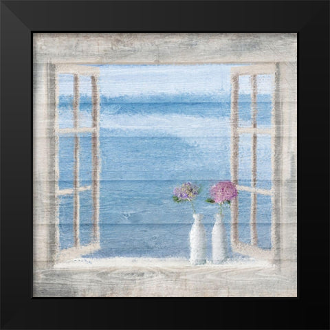 Ocean View Black Modern Wood Framed Art Print by Kimberly, Allen