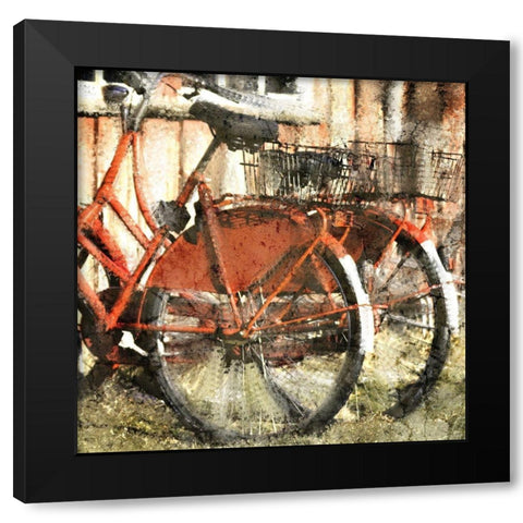 Ride Bicycles Black Modern Wood Framed Art Print by Kimberly, Allen