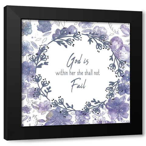 Within Her Black Modern Wood Framed Art Print by Kimberly, Allen