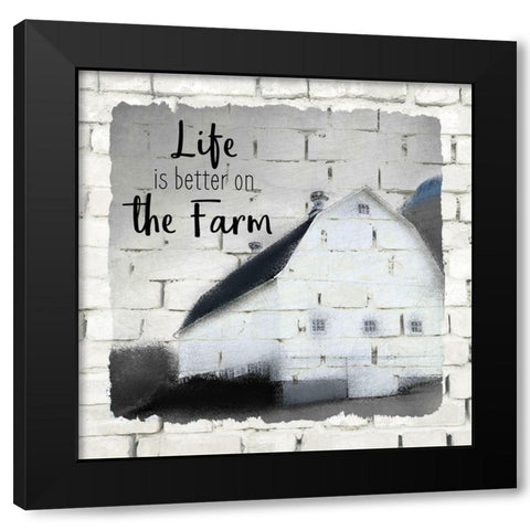 Farm Life 2 Black Modern Wood Framed Art Print by Kimberly, Allen