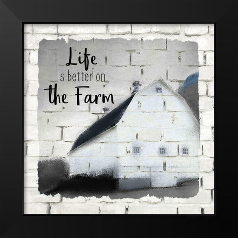 Farm Life 2 Black Modern Wood Framed Art Print by Kimberly, Allen