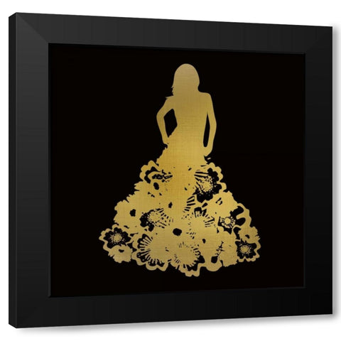 Fashion Silhouhette 1 Black Modern Wood Framed Art Print by Allen, Kimberly