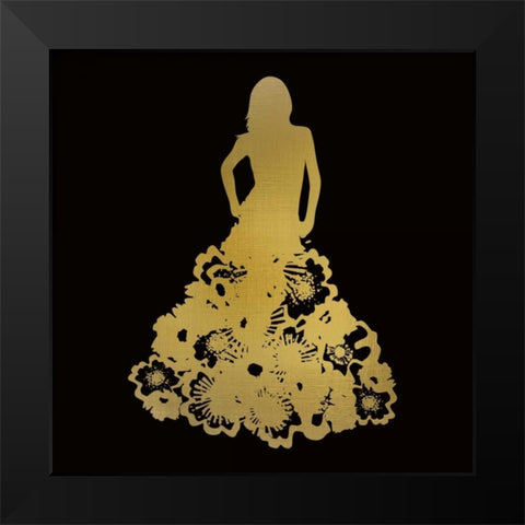 Fashion Silhouhette 1 Black Modern Wood Framed Art Print by Allen, Kimberly