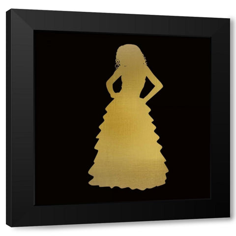 Fashion Silhouette 2 Black Modern Wood Framed Art Print by Allen, Kimberly