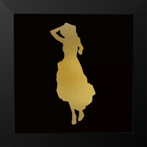 Fashion Silhouette 4 Black Modern Wood Framed Art Print by Allen, Kimberly