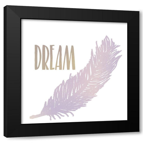 Breathe 2 Black Modern Wood Framed Art Print by Kimberly, Allen