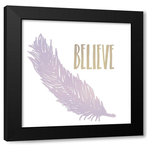 Breathe 3 Black Modern Wood Framed Art Print by Kimberly, Allen