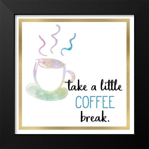 Just Coffee 11 Black Modern Wood Framed Art Print by Kimberly, Allen