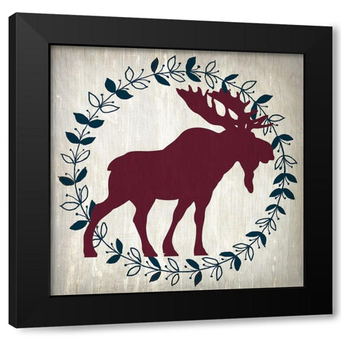 Be Wild 1 Black Modern Wood Framed Art Print with Double Matting by Kimberly, Allen