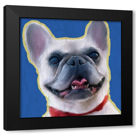 French Bulldog 1 Black Modern Wood Framed Art Print by Kimberly, Allen