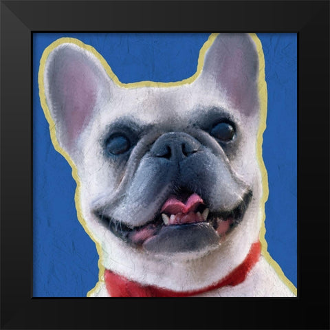French Bulldog 1 Black Modern Wood Framed Art Print by Kimberly, Allen
