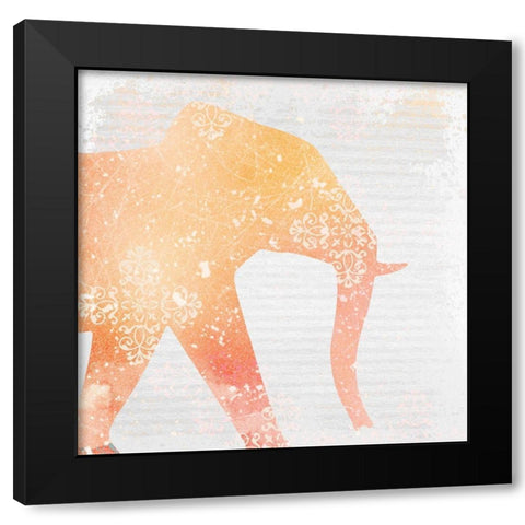 Elephant Dreams 1 Black Modern Wood Framed Art Print by Kimberly, Allen