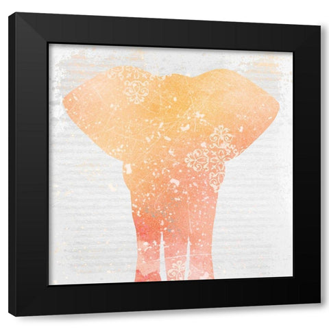 Elephant Dreams 2 Black Modern Wood Framed Art Print with Double Matting by Kimberly, Allen