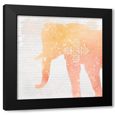 Elephant Dreams 3 Black Modern Wood Framed Art Print by Kimberly, Allen