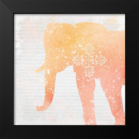 Elephant Dreams 3 Black Modern Wood Framed Art Print by Kimberly, Allen