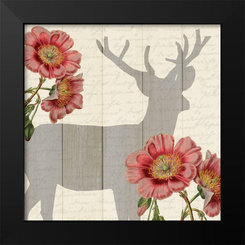 Wild Silhouette 1 Black Modern Wood Framed Art Print by Kimberly, Allen