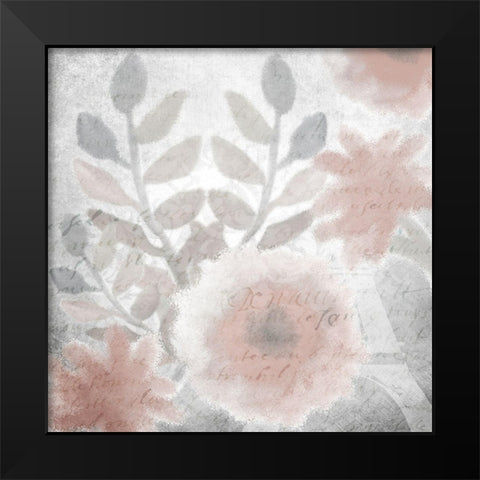Dusty Rose 1 Black Modern Wood Framed Art Print by Kimberly, Allen