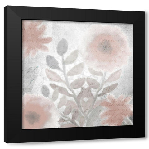 Dusty Rose 2 Black Modern Wood Framed Art Print by Kimberly, Allen
