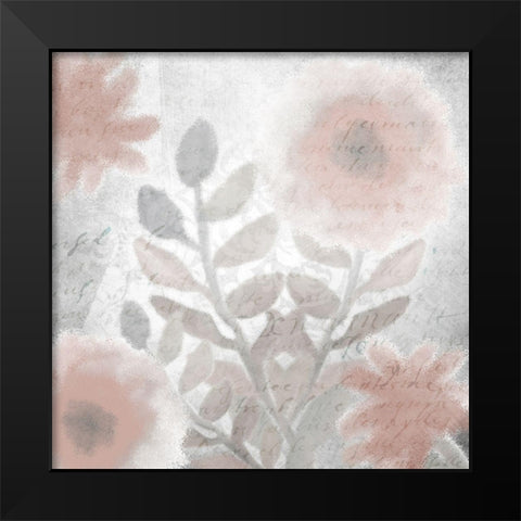 Dusty Rose 2 Black Modern Wood Framed Art Print by Kimberly, Allen