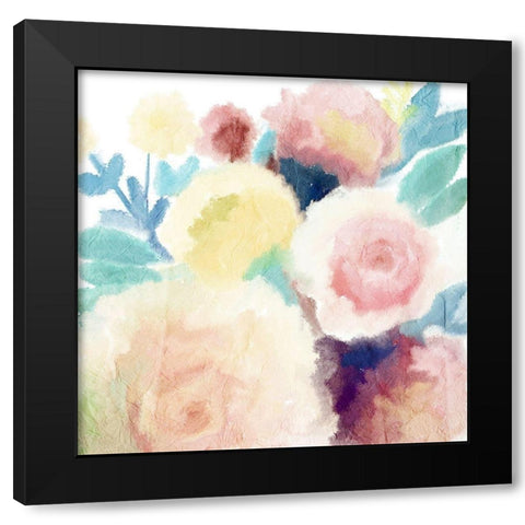 Colors of Springs Black Modern Wood Framed Art Print by Kimberly, Allen
