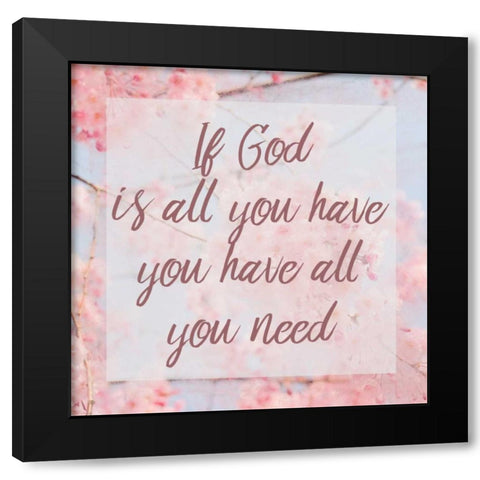 If God Black Modern Wood Framed Art Print by Allen, Kimberly
