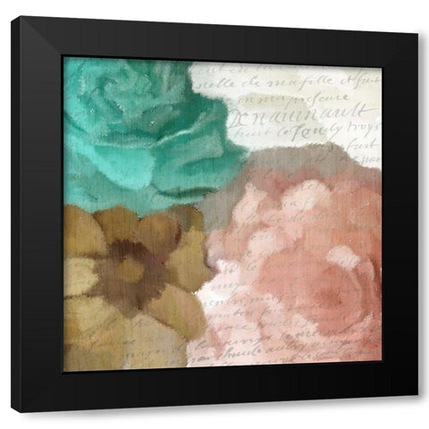 Sunday Blooms 2 Black Modern Wood Framed Art Print with Double Matting by Kimberly, Allen