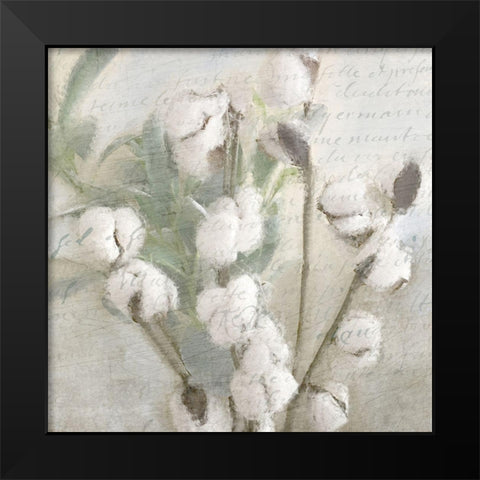 Soft Cotton 1 Black Modern Wood Framed Art Print by Kimberly, Allen
