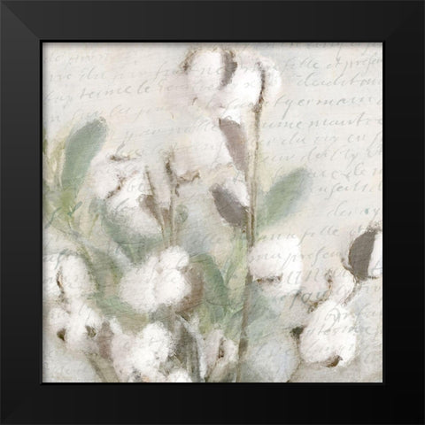 Soft Cotton 2 Black Modern Wood Framed Art Print by Kimberly, Allen