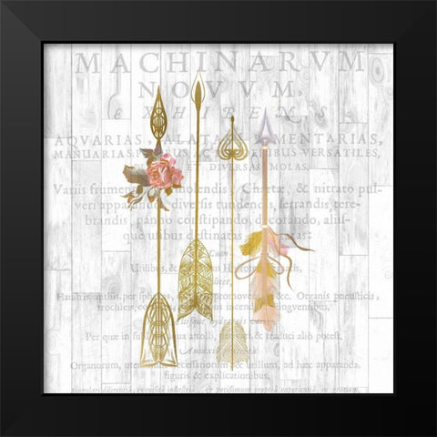 Spirit 2 Black Modern Wood Framed Art Print by Kimberly, Allen
