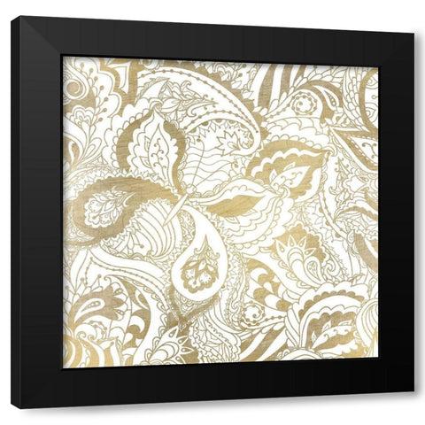 Gorgeous Pattern Black Modern Wood Framed Art Print by Kimberly, Allen