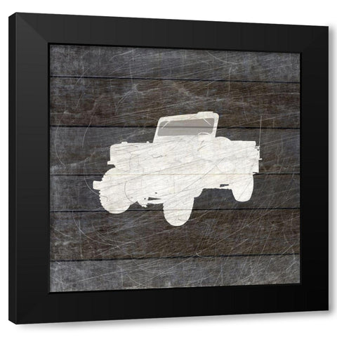 Military Vehicle 3 Black Modern Wood Framed Art Print by Kimberly, Allen