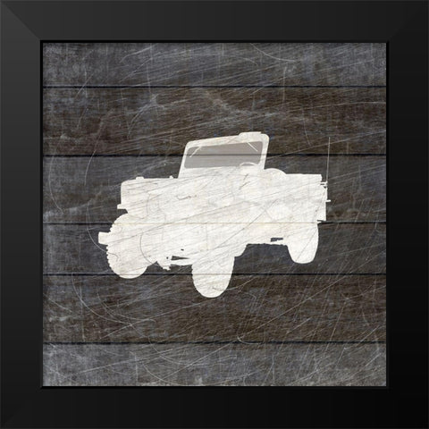Military Vehicle 3 Black Modern Wood Framed Art Print by Kimberly, Allen