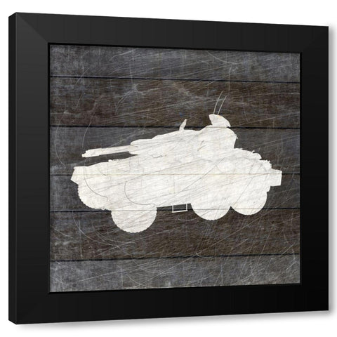 Military Vehicle 4 Black Modern Wood Framed Art Print with Double Matting by Kimberly, Allen