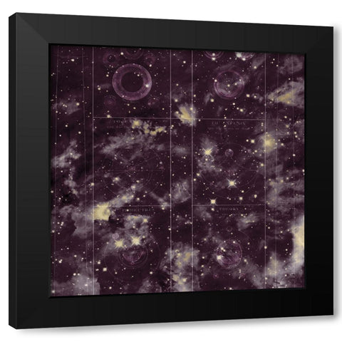 Celestial 5 Black Modern Wood Framed Art Print with Double Matting by Kimberly, Allen