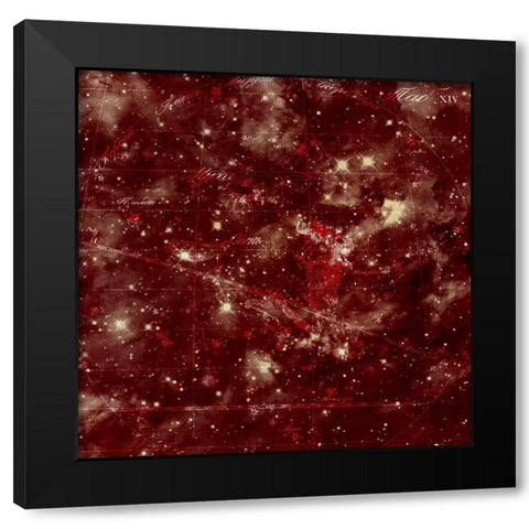 Celestial 6 Black Modern Wood Framed Art Print with Double Matting by Kimberly, Allen
