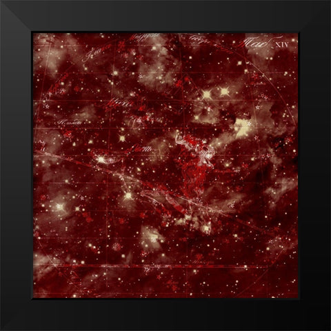 Celestial 6 Black Modern Wood Framed Art Print by Kimberly, Allen