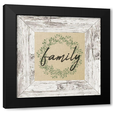 Family Frame Black Modern Wood Framed Art Print by Kimberly, Allen