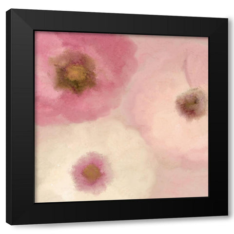 Blush Blooms 2 Black Modern Wood Framed Art Print with Double Matting by Kimberly, Allen