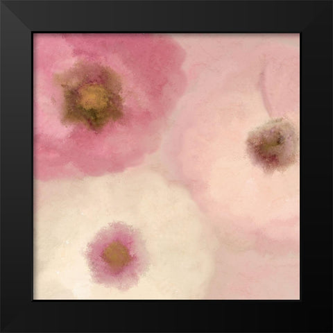 Blush Blooms 2 Black Modern Wood Framed Art Print by Kimberly, Allen