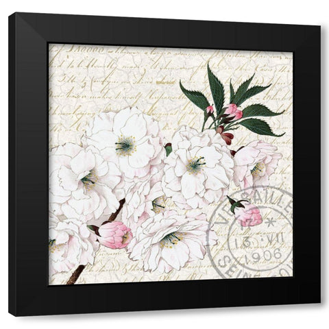 Cherry Blossom 3 Black Modern Wood Framed Art Print by Kimberly, Allen