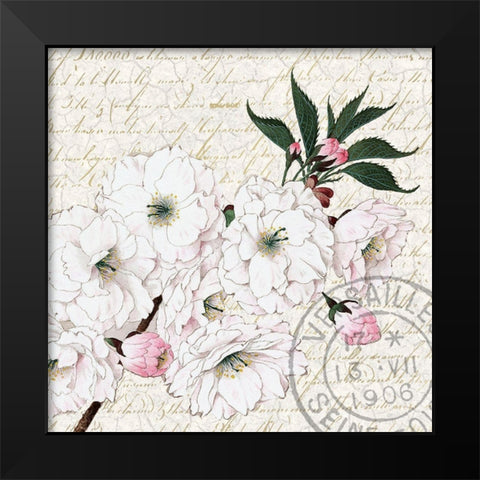 Cherry Blossom 3 Black Modern Wood Framed Art Print by Kimberly, Allen