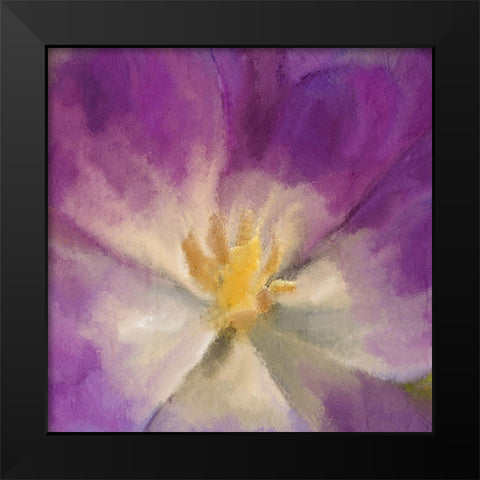 Purple Bloom Black Modern Wood Framed Art Print by Kimberly, Allen