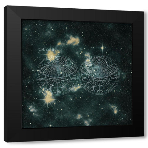 Starfield 4 Black Modern Wood Framed Art Print by Kimberly, Allen